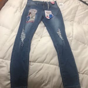 NWT ripped YMI Wanna Betta Butt? mid rise